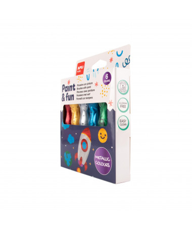 PAINT BRUSHES METALIC COLOR 1/6 APLI