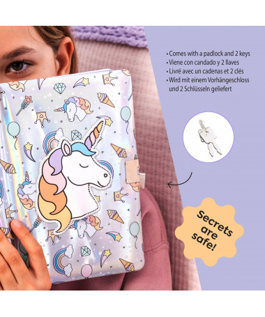 SECRET DIARY HOLOGRPAHIC UNICORN B2F MIQUELRIUS