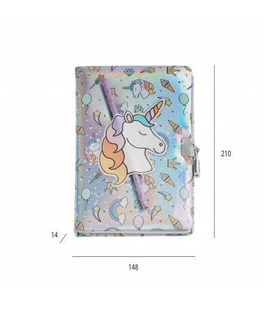 SECRET DIARY HOLOGRPAHIC UNICORN B2F MIQUELRIUS