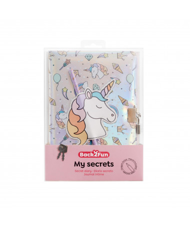 SECRET DIARY HOLOGRPAHIC UNICORN B2F MIQUELRIUS