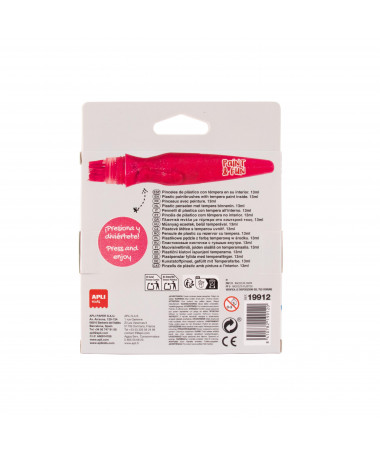 PAINT BRUSHES GLITTER COLOR 1/6 APLI