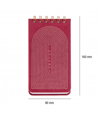NOTES ME SPIRALE RULED E KUQE VEVLET H.DAYS MIQUELRIUS