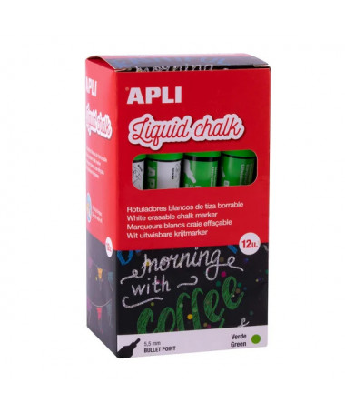 LIQUID CHALK BULLET 5.5MM GREEN - APLI