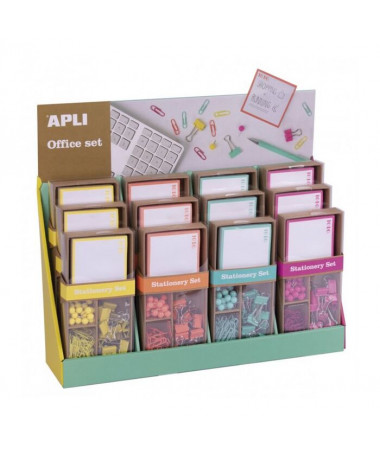 OFFICE SET FLUOR COLLECTION MIX - APLI