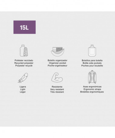 ÇANTË SHKOLLORE LISBONA FOSSIL RECYCLED - MIQUELRIUS