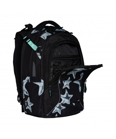 ÇANTË SHKOLLORE CAMPUS NEO BLACK/GREY STARS WALKER SCHNEIDERS