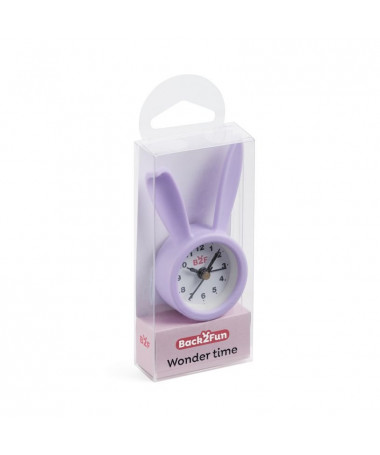 ALARM CLOCK BUNNY LILAC B2F MIQUELRIUS