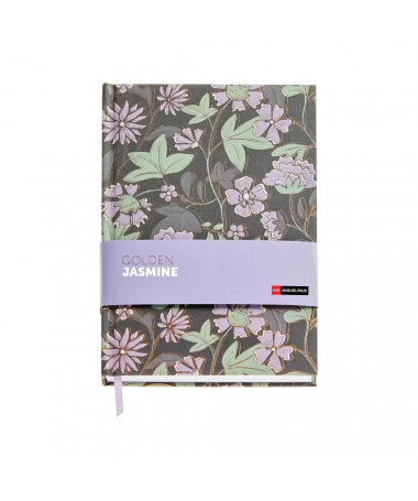 NOTES A5 PLAIN FLOWERS GOLDEN JASMINE MIQUELRIUS