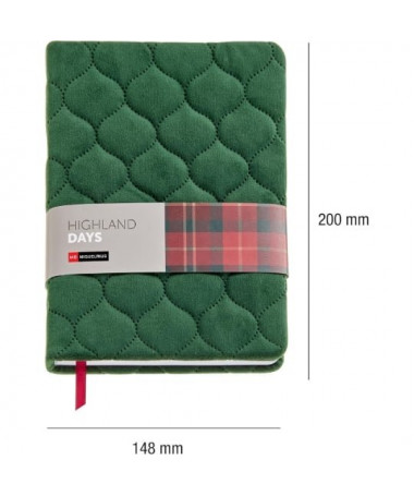 NOTES A5 DOTTED GREEN VELVET H.DAYS MIQUELRIUS