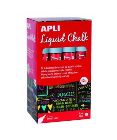 LIQUID CHALK BULLET 5.5MM BLUE APLI