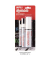 Liquid Chalk, 3 Assorted Tips White APLI