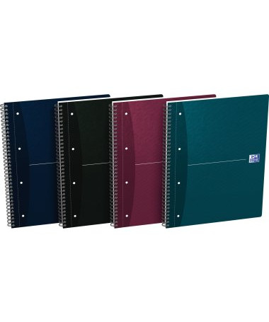 FLETORE A4 ME SPIRALE 80fl. / SMART E zezë OFFICE ESSENTIALS OXFORD