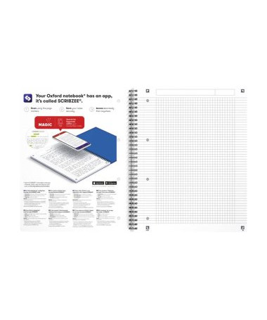 FLETORE A4 ME SPIRALE 80fl. / SMART E zezë OFFICE ESSENTIALS OXFORD