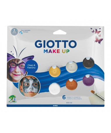Ngjyra metalike për fytyrë Make Up 6×5 ml Giotto