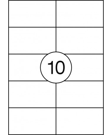 ETIKETA A4 105x57mm 10 ndarje 1/100 OFFICE PROUDCTS