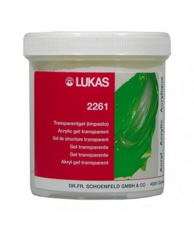 ACRYLIC TRANSPARENT IMPASTO GEL 250 ML 2261 LUKAS