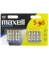 BATERI AAA LR03 ALKALINE 1.5V BLISTER 5+5 MAXELL