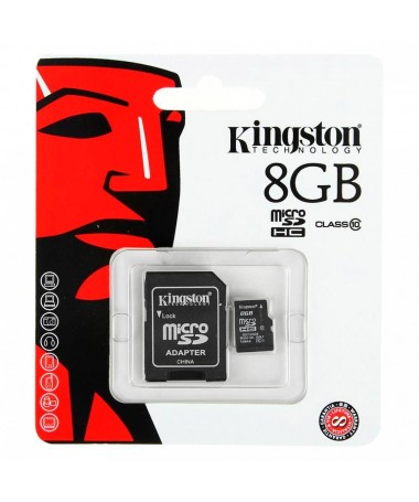 MICRO SD CARD 8GB + ADAPTERI KINGSTON
