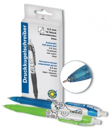 LAPS BALLPOINT, DK-629, 0.5mm, BLUE - OFFICE POINT
