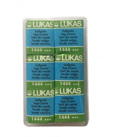 STUDIO WATERCOLOUR HALF PAN SAP GREEN1444 LUKAS