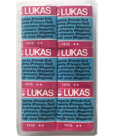 STUDIO WATERCOLOUR HALF PAN MAGENTA 1416 LUKAS