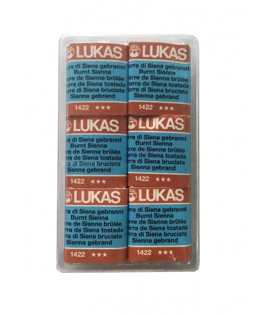 STUDIO WATERCOLOUR HALF PAN BURNT SIENA 1422 LUKAS