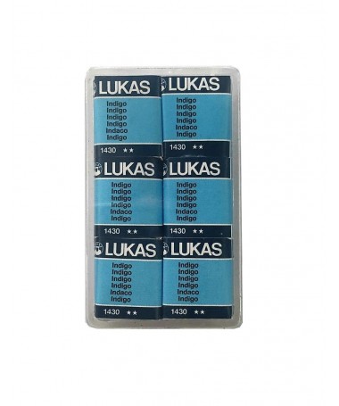 STUDIO WATERCOLOUR HALF PAN INDIGO 1430 LUKAS