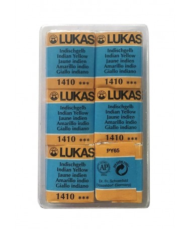 STUDIO WATERCOLOUR HALF PAN INDIAN YELLOW 1410 LUKAS