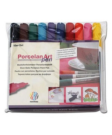 MARKERË PËR PORCELAN, SET 10 copë NERCHAU
