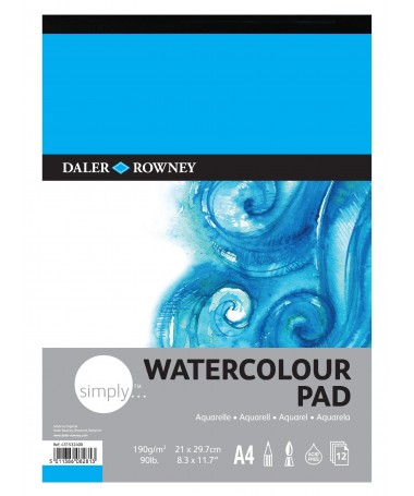 BLLOK PËR AQUAREL SIMPLY, A3 190gsm 12fletë DALER ROWNEY