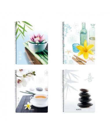 FLETORE A5 ME SPIRALE, EMOTION, katror, 80fletë - HERLITZ