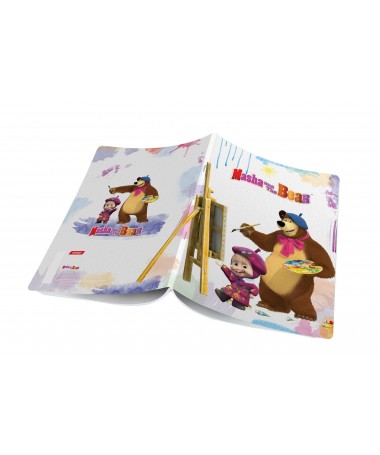 FLETORE A4 MASHA & BEAR, pa vija, 52fletë, 80gr - TARGET