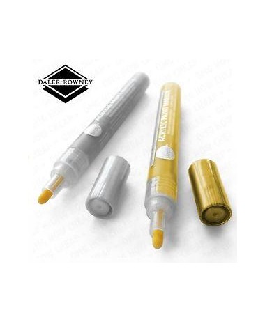 ACRYLIC PAINT MARKERS SIMPLY, SET GOLD/SILVER DALER ROWNEY