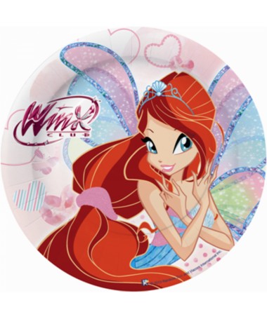 PJATË LETRE PËR DITËLINDJE 18cm 1/8 WINX BBS