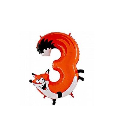 BALON FOLIE 100cm NR.3 FOX BBS