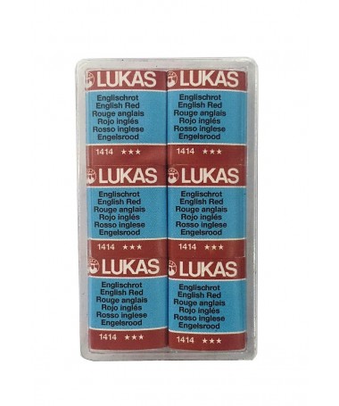 STUDIO WATERCOLOUR HALF PAN ENGLISH RED 1414 LUKAS