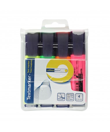 TEXMARKERA, SET 4 copë - OFFICE POINT