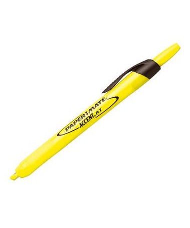 TEXTMARKER ACCENT, YELLOW - PAPERMATE
